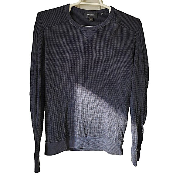 Faded Black Men's Diesel Thermal Shirt - Size Large - Picture 2 of 7